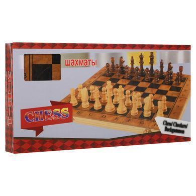 Шахматы шашки нарды 3 в 1 набор настольных игр деревянные Zelart S3029 размер 29см x 29см