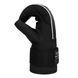 Снарядные перчатки-блинчики для бокса ZELART BO-5850 размер S цвет черный-белый