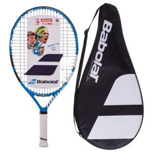 Ракетка для большого тенниса детская BABOLAT DRIVE JUNIOR BB140217-136 5-6лет 21" голубой