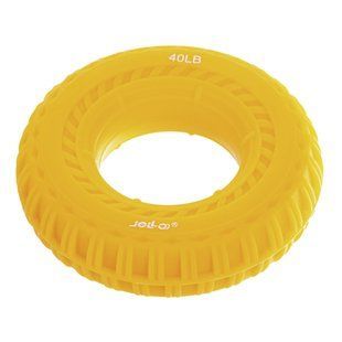 Еспандер кистьовий кільце JELLO JLA470-40LB 1шт &oslash;8см навантаження 18кг жовтий