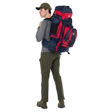 Рюкзак туристический 2в1 COLOR LIFE 159 цвет красный-синий