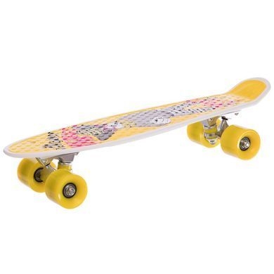 Пенни борд Penny Board круизер пластиковый 22" Zelart HB-13-4 желтый