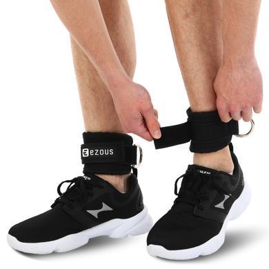 Лямки для ног TRAINING ANKLE STRAPS EZOUS H-01 2шт черный