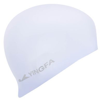 Шапочка для плавання силіконова для дорослих YINGFA C0081 розмір L колір сірий