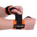 Бинты кистевые для жима STRENGTH WRIST WRAPS Zelart TA-7807 2штуки размер 7,5x30см черный-оранжевый
