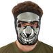 Маска лицьова вітрозахисна Zelart MS-4344-1 Chrome Skull чорний