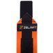 Бинты кистевые для жима STRENGTH WRIST WRAPS Zelart TA-7807 2штуки размер 7,5x30см черный-оранжевый