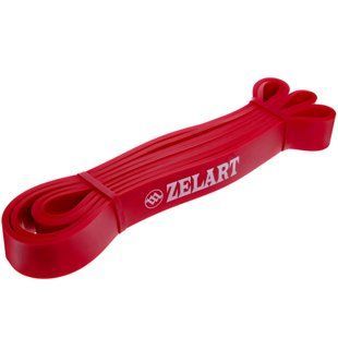 Резина петля для подтягиваний и тренировок лента силовая Zelart POWER BANDS FI-3917-R красный