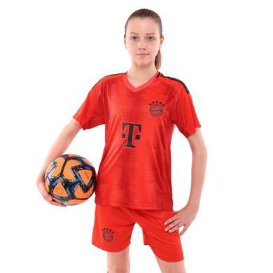 Форма футбольная детская с символикой футбольного клуба BAYERN MUNCHEN домашняя 2025 Zelart CO-4732 размер 22, возраст 8лет, рост 120-125 цвет красный