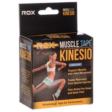 Кинезио тейп для лица и тела Kinesio tape ROX BC-5503-3_8 размер 5м цвета в ассортименте
