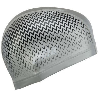 Шапочка для плавания текстильная с покрытием PU CIMA PL-2990 цвет серый