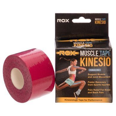 Кинезио тейп для лица и тела Kinesio tape ROX BC-5503-3_8 размер 5м цвета в ассортименте