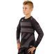 Костюм компрессионный детский рашгард лонгслив и штаны VNM AMRAP 9507B-9607B размер 2XS / 22 цвет черный-серый