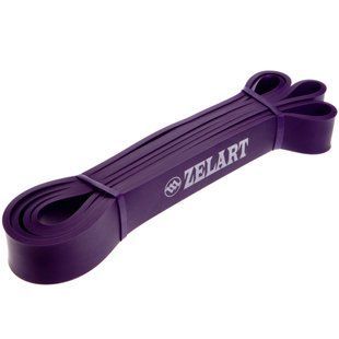 Резина петля для подтягиваний и тренировок лента силовая Zelart POWER BANDS FI-3917-V фиолетовый