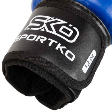 Рукавиці боксерські професійні на липучці шкіряні ФБУ SPORTKO ПК1 SP-4705 розмір 10 унції колір червоний