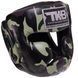 Шлем боксерский с полной защитой кожаный TOP KING Empower Camouflage TKHGEM-03 размер S цвет камуфляж зеленый