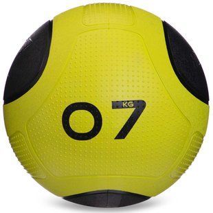 Медбол мяч медицинский Medicine Ball Zelart FI-2620-7 7кг зеленый-черный
