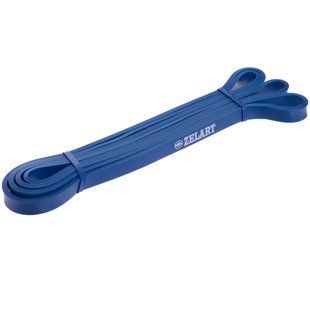 Гума петля для підтягувань та тренувань стрічка силова Zelart POWER BANDS FI-941-2 синій
