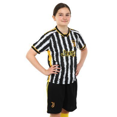 Форма футбольна дитяча із символікою футбольного клубу JUVENTUS домашня 2024 Zelart CO-6311 розмір 26, вік 12років, зріст 140-145