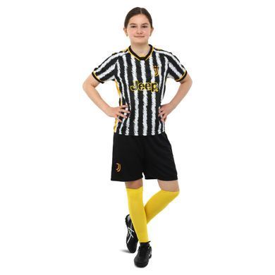 Форма футбольна дитяча із символікою футбольного клубу JUVENTUS домашня 2024 Zelart CO-6311 розмір 26, вік 12років, зріст 140-145