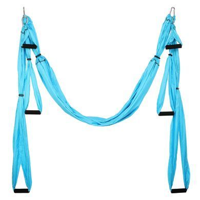 Гамак для йоги Antigravity Yoga Zelart FI-5453 цвет голубой