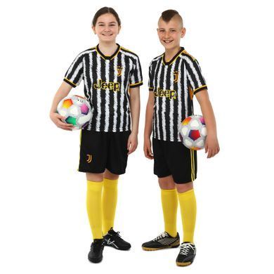Форма футбольна дитяча із символікою футбольного клубу JUVENTUS домашня 2024 Zelart CO-6311 розмір 26, вік 12років, зріст 140-145