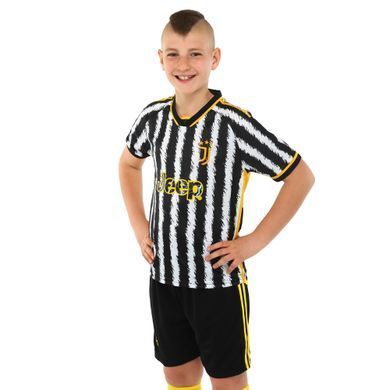 Форма футбольна дитяча із символікою футбольного клубу JUVENTUS домашня 2024 Zelart CO-6311 розмір 26, вік 12років, зріст 140-145