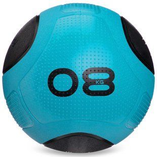 Медбол мяч медицинский Medicine Ball Zelart FI-2620-8 8кг синий-черный