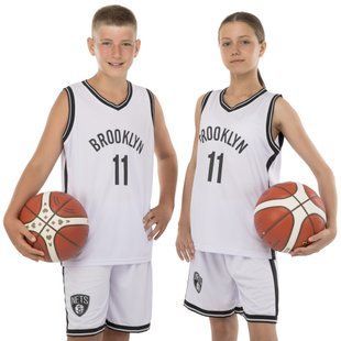 Форма баскетбольная детская NBA клуб Brooklyn Nets 11 3578 размер S цвет белый-черный