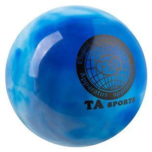 М'яч гімнастичний TA SPORT d-19см 400г мармурово-синій TA400-1