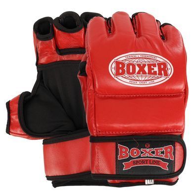 Перчатки для смешанных единоборств MMA BOXER 5020 размер M цвет синий