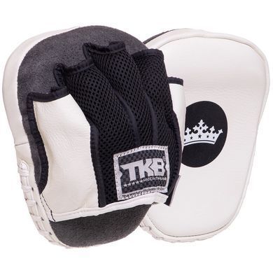 Мини-лапа боксерская изогнутая тренировочная кожа TOP KING Light Weight TKFML цвет синий