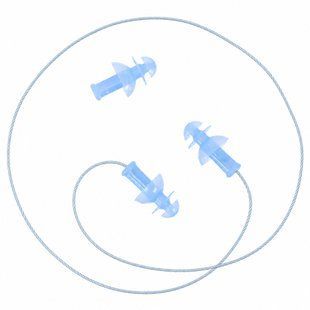 Беруши для плавания на шнурке Ear Plug YINGFA R086 цвет синий
