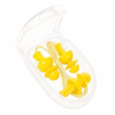 Беруші для плавання на шнурку Ear Plug YINGFA R086 колір синій