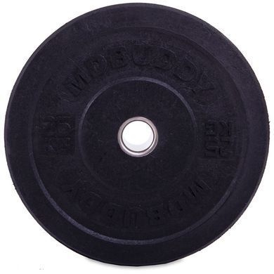 Бамперні диски гумові Bumper Plates MDbuddy TA-2676-25 51мм 25кг чорний