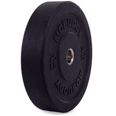 Бамперні диски гумові Bumper Plates MDbuddy TA-2676-25 51мм 25кг чорний
