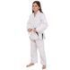 Кімоно для бразильського джиу-джитсу BJJ біле куртка штани та пояс CORE CO-3137-M розмір 1 (зріст 150)
