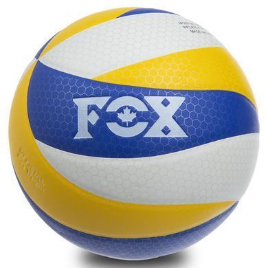 М'яч волейбольний FOX SD-V8005 колір лимонний-фіолетовий-малиновий