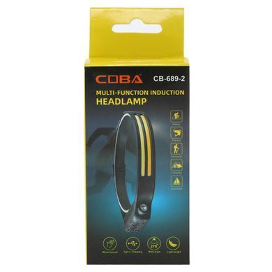 Фонарик налобный X-BALOG BL-W689-2 черный