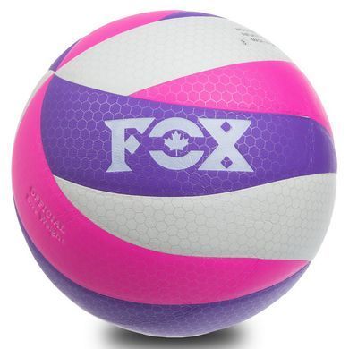 М'яч волейбольний FOX SD-V8005 колір лимонний-фіолетовий-малиновий