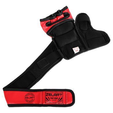 Перчатки для смешанных единоборств MMA Zelart BO-0397 размер S цвет черный