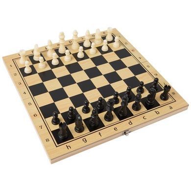 Шахматы шашки нарды 34х34см деревянные W7783