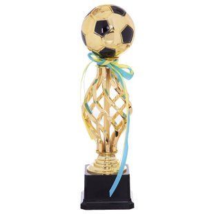 Кубок спортивний нагородний Футбол Zelart BALL YK-047C висота 33см золото
