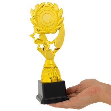 Фигура наградная эмблемоноситель Zelart Звезды YK611 цвет золотой
