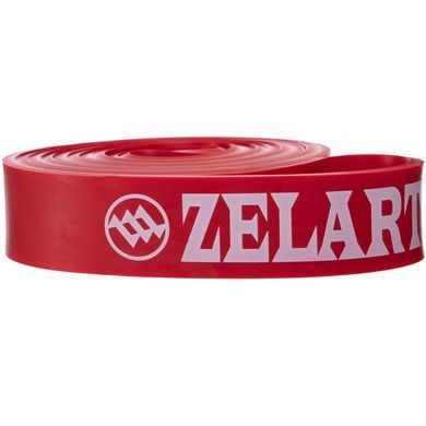 Резина петля для подтягиваний и тренировок лента силовая Zelart POWER BANDS FI-941-5 красный
