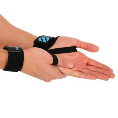 Бинты кистевые для жима LIFTING WRIST WRAPS LiveUp LP8702 2штуки черный-синий