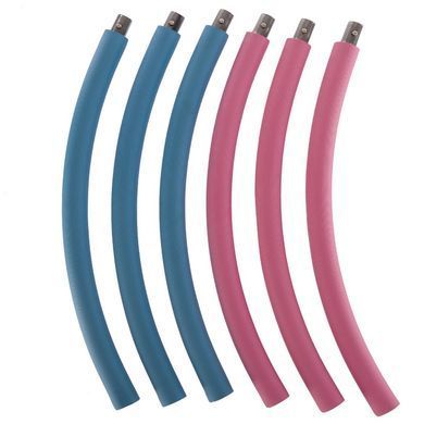 Обруч для похудения разборной Хула Хуп Hula Hoop JS-6015 6 секций розовый-голубой