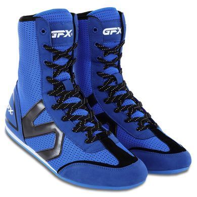 Боксери взуття для боксу GFX GF-DK522 розмір 37 колір синій-чорний