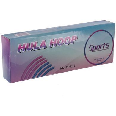 Обруч для похудения разборной Хула Хуп Hula Hoop JS-6015 6 секций розовый-голубой