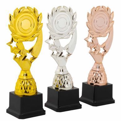 Фигура наградная эмблемоноситель Zelart Звезды YK611 цвет золотой